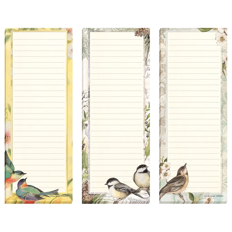 Current Seasonal Birds Magnetic Notepad Set â€“ Set of 12 Mini Memo Pads, 12 Designs, 30-Sheet Pads, 2Â½ x 6Â½ Inches, Shopping List, To-Do Notes, Printed in The USA - Image 4